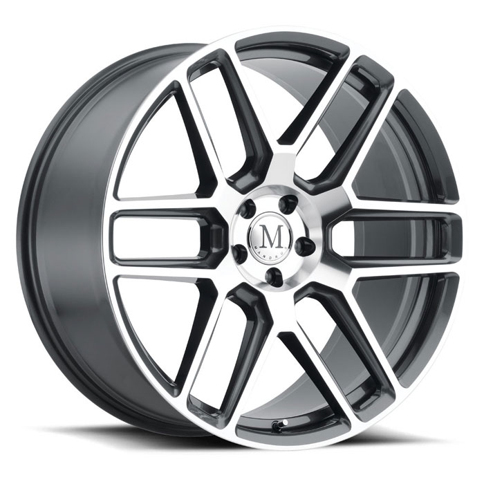 MANDRUS OTTO 18X8.5 5-112 32P C66.6 GUNMETAL W/MIRROR CUT FACE