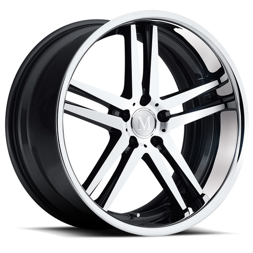 SIMPLEX 20X10 5-112 40P C66.6 GUNMETAL MCH - CHROME SS LIP