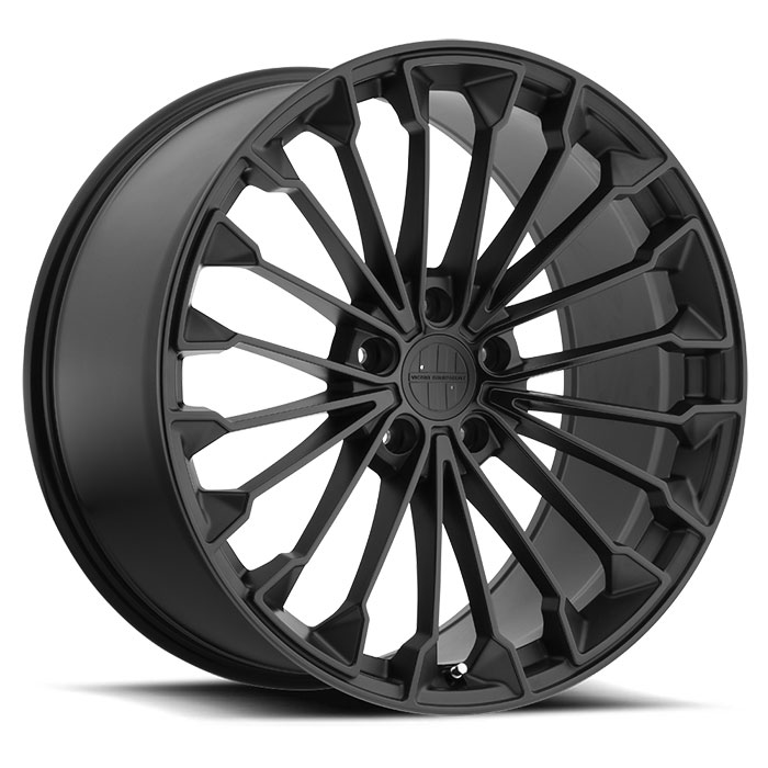 WURTTEMBURG 22X9.5 5-130 50P C71.5.5 MATTE BLACK - BLACK FACE