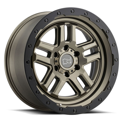 BARSTOW 18X9.5 5-150 12P C110 MATTE BRONZE W/MATTE BLACK LIP RING