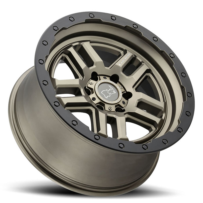 BARSTOW 18X9.5 6-120 12P C67.1 MATTE BRONZE W/MATTE BLACK LIP RING