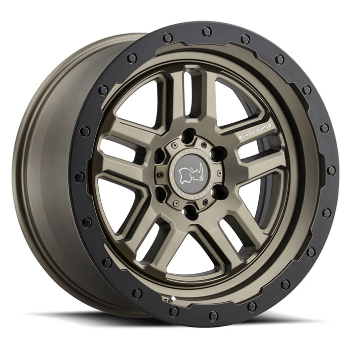 BARSTOW 18X9.5 6-120 12P C67.1 MATTE BRONZE W/MATTE BLACK LIP RING