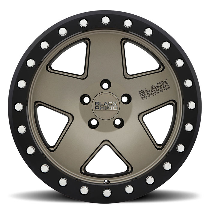 CRAWLER 17X8.5 5-127 32N C71.5 MATTE BRONZE W/BLACK LIP RING