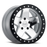 CRAWLER 17X8.5 5-127 32N C71.5 SILVER W/MIRROR FACE & BLACK LIP RING