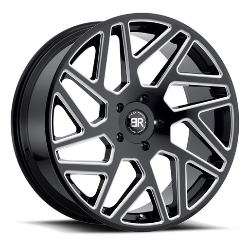 CYCLONE 20X9 5-150 25 110.1 GLOSS BLACK W/MILLED SPOKES