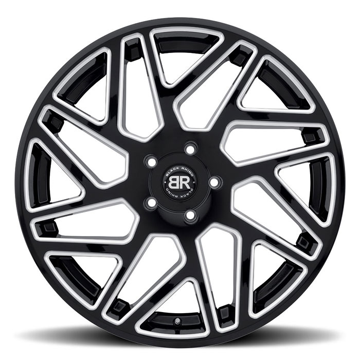 CYCLONE 24X10 6-135 35P C87 GLOSS BLACK W/MILLED SPOKES