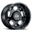 GUSSET 17X9.5 6-135 6P C87.1 GLOSS BLACK W/MILLED SPOKES