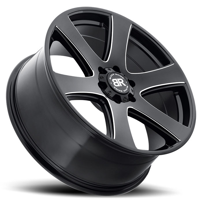 HAKA 20X8.5 6-114.3 30P C76 BLACK MILLED