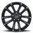 HIGHLAND 17X9.5 5-139.7 0P C78.1 MATTE BLACK W/MILLED WINDOWS