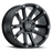 HIGHLAND 18X9.5 5-139.7 0P C78.1 MATTE BLACK W/MILLED WINDOWS