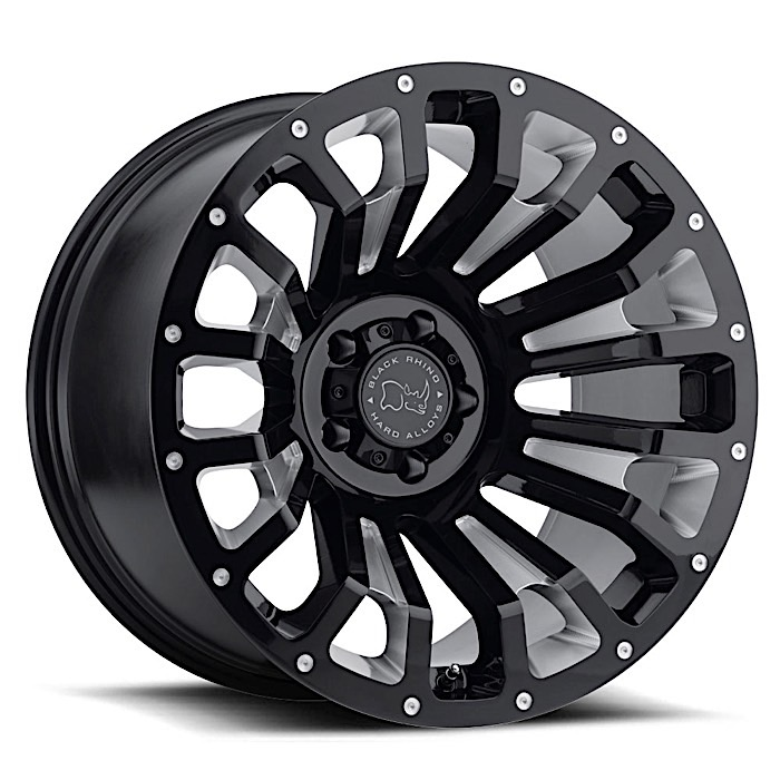 PINATUBO 20X9.5 5-150 6P C110 BLACK MILLED