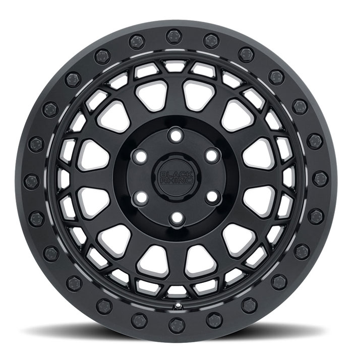 Black Rhino Primm Beadlock 17x9 6x139.7 ET0 CB112.1 Matte Black with Black Bolts