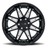 RUSH 18X9.5 5-127 18N C71.5 GLOSS BLACK W/MILLED SPOKES