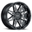 RUSH 18X9.5 5-127 18N C71.5 GLOSS BLACK W/MILLED SPOKES