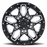 SHRAPNEL 18X9.5 5-139.7 0P C78.1 GLOSS BLACK W/MILLED SPOKES