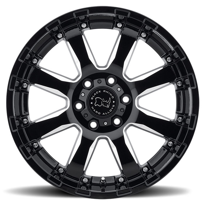 SIERRA 17X9 6-135 12P C87 BLACK MILLED