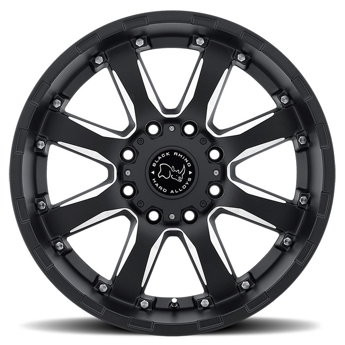 SIERRA 17X9 8-170 12P C125 BLACK MILLED