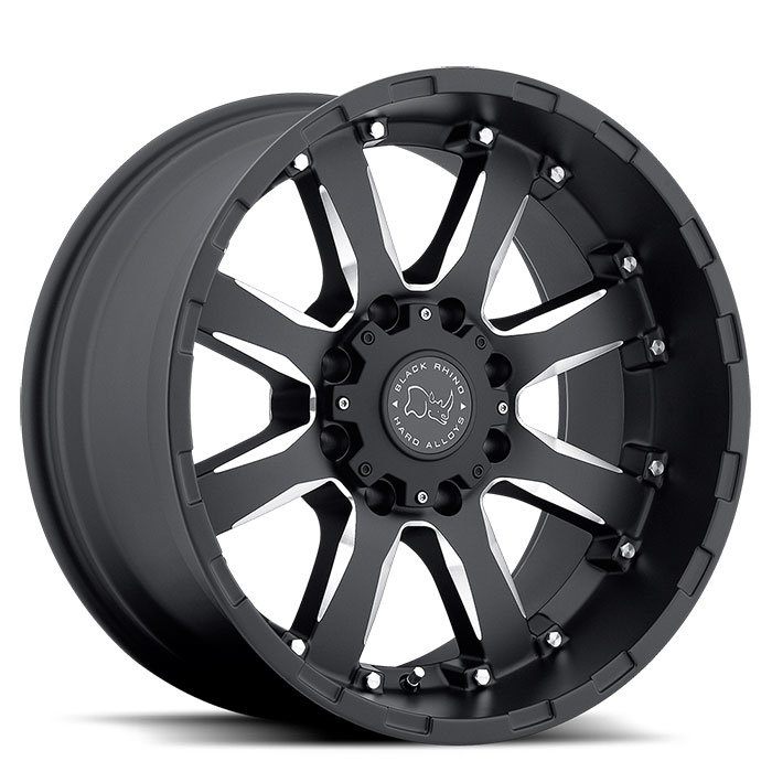 SIERRA 17X9 8-170 12P C125 BLACK MILLED