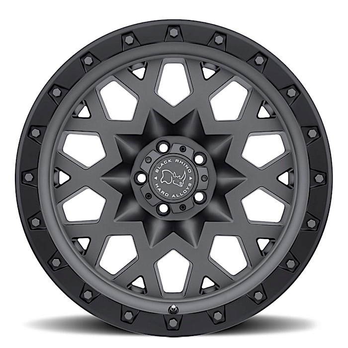 SPROCKET 17X9.5 5-139.7 0P C78.1 MATTE GUNMETAL - BLACK LIP