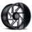 SWERVE  24X14 6-139.7 76N C112 GLOSS BLACK W/DOUBLE MILLED SPOKES