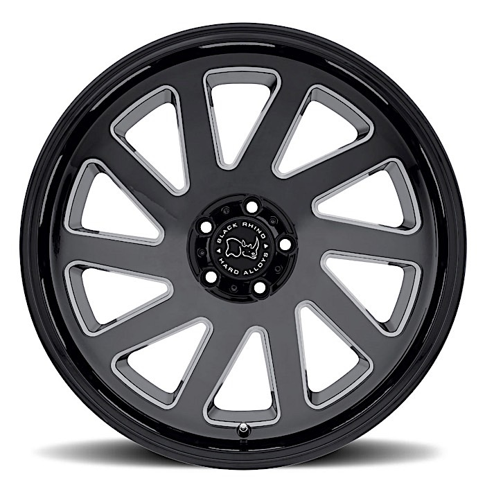 THRUST 17X9.5 5-127 18N C71.5 BLACK MILLED