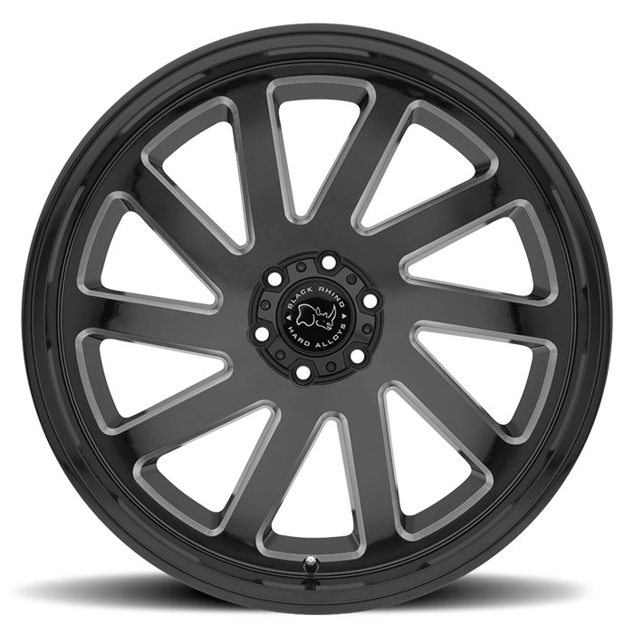 THRUST 20X9.5 6-139.7 18N C112 BLACK MILLED