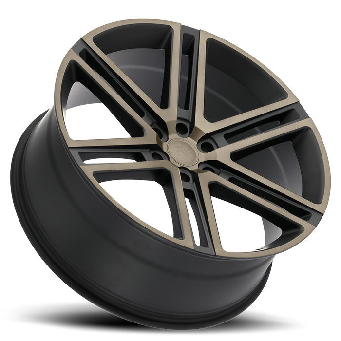 TIMBVATI 20X95 6-139.7 15P C112 MATTE BLACK W/MACHINE FACE & DARK MATTE TINT