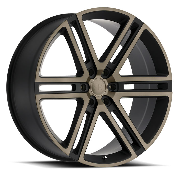 TIMBVATI 22X10 6-139.7 20P C112 MATTE BLACK W/MACHINE FACE & DARK MATTE TINT