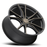 ZION 20X9 5-114.3 35P C76 MATTE BLACK W/MACHINE FACE & DARK MATTE TINT