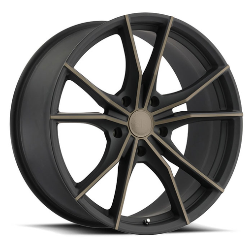 ZION 20X9 5-114.3 35P C76 MATTE BLACK W/MACHINE FACE & DARK MATTE TINT