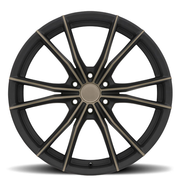 ZION 20X9 6-132 30P C74.5 MATTE BLACK W/MACHINE FACE & DARK MATTE TINT