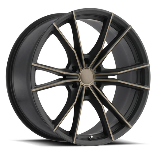 ZION 20X9 6-139.7 0P C112 MATTE BLACK W/MACHINE FACE & DARK MATTE TINT